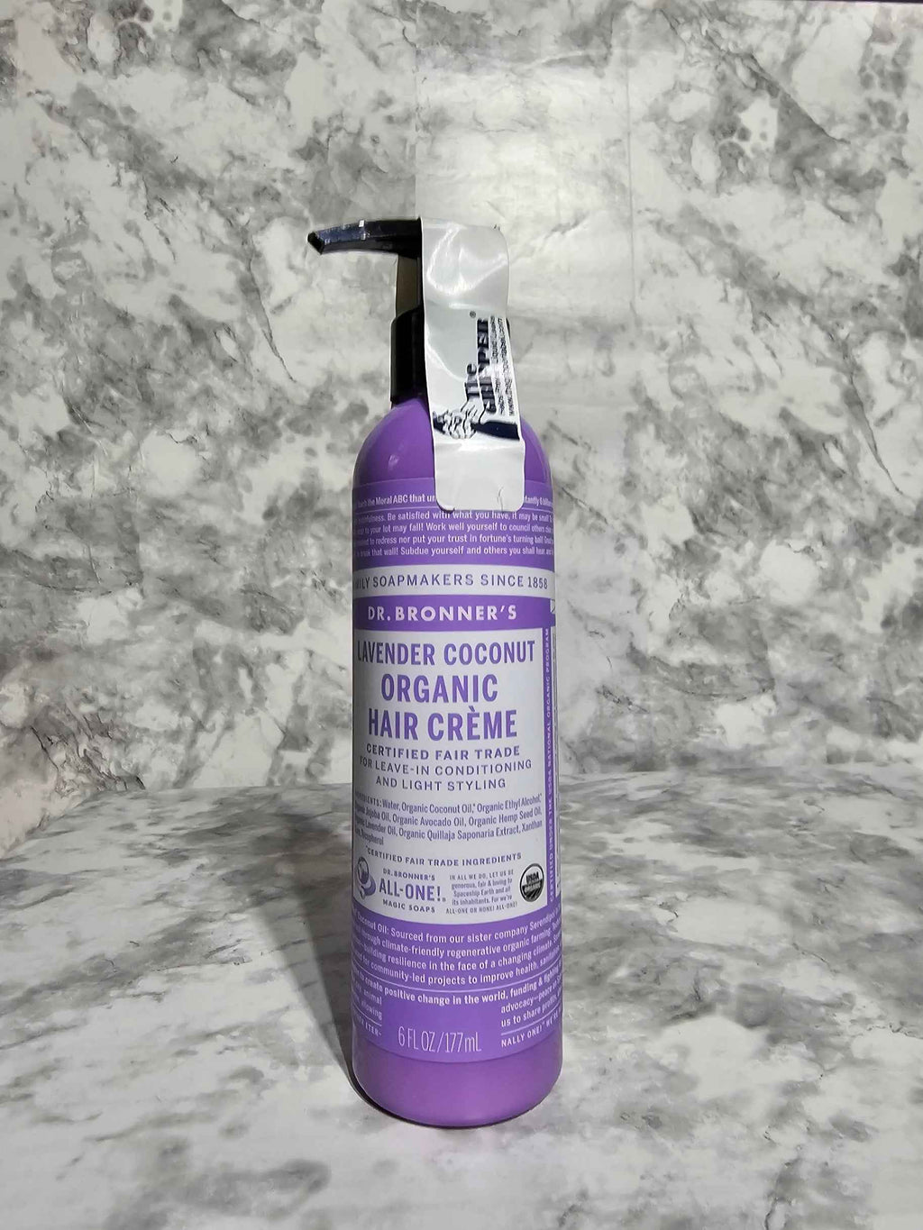 Dr. Bronner's Organic Lavender Coconut Hair Crème — 6 fl oz Leave-In