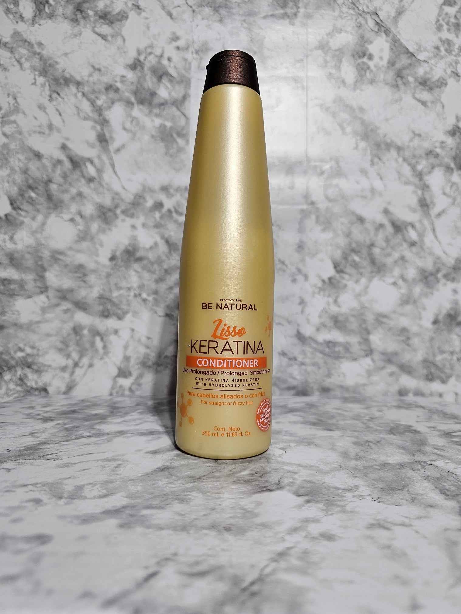Be Natural Lisso Keratina Conditioner — 11.83 oz Smoothing Formula