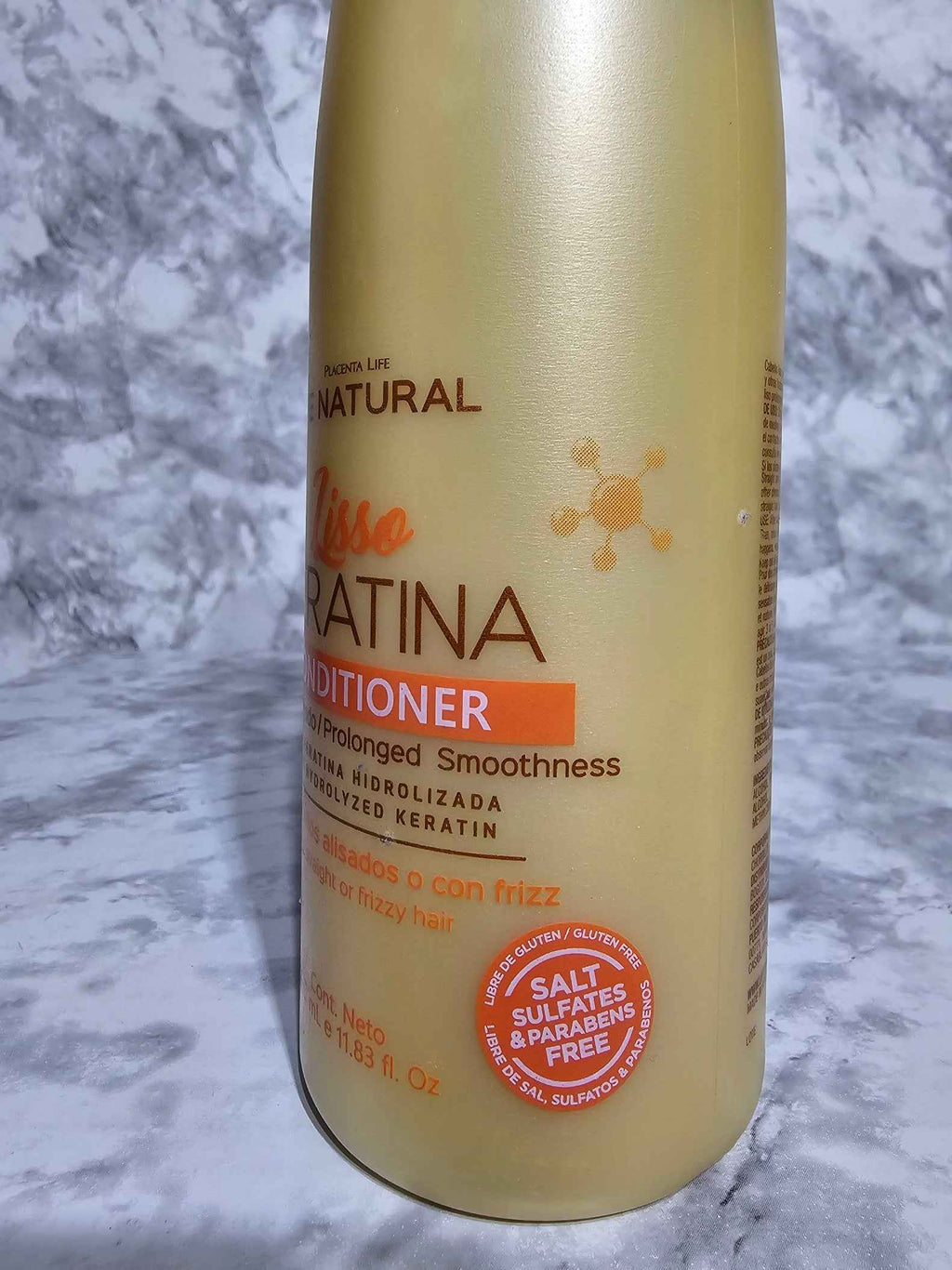Be Natural Lisso Keratina Conditioner — 11.83 oz Smoothing Formula