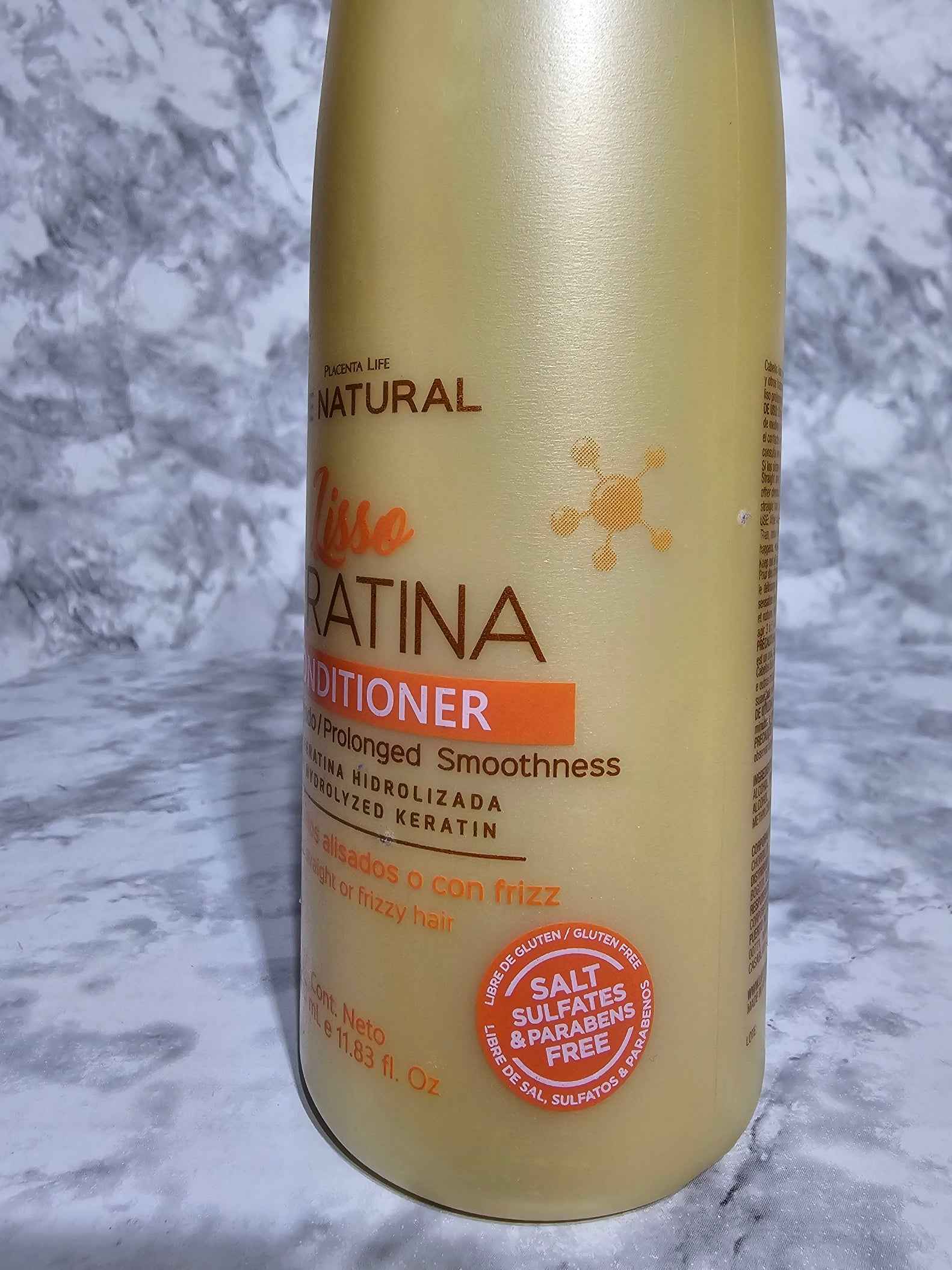 Be Natural Lisso Keratina Conditioner — 11.83 oz Smoothing Formula