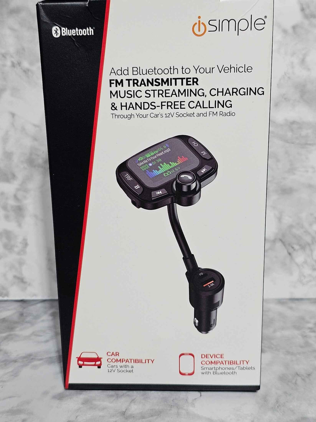 iSimple FMBTIS Bluetooth FM Transmitter with Dual USB Charger