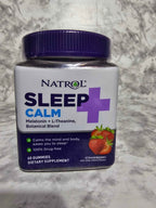Natrol Sleep+ Calm Melatonin & L-Theanine Gummies 60 Count