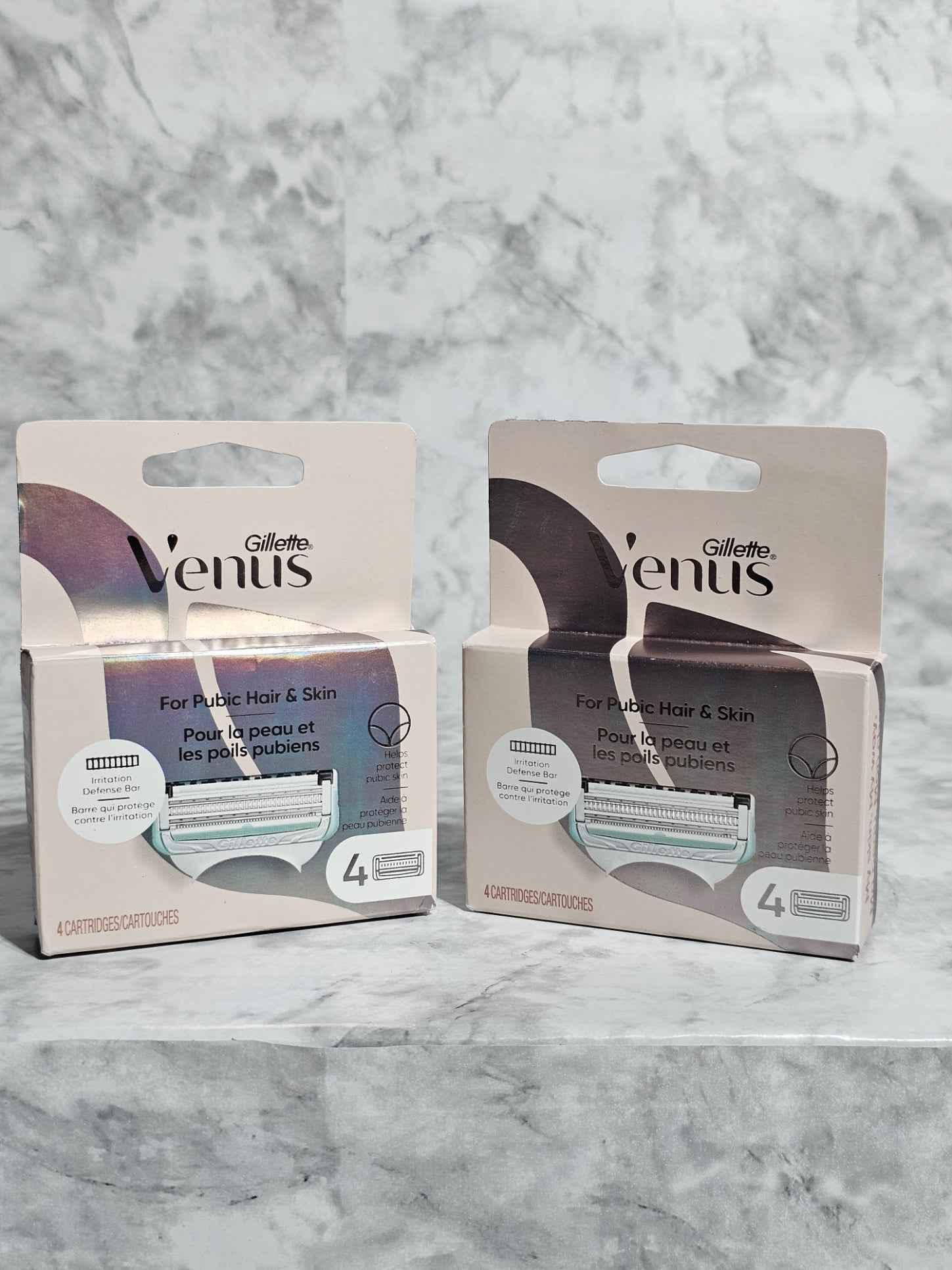 Gillette Venus for Pubic Hair & Skin Razor Refill Cartridges — 4 Count