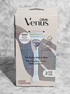 Gillette Venus for Pubic Hair & Skin Razor - 1 Handle & 2 Cartridges
