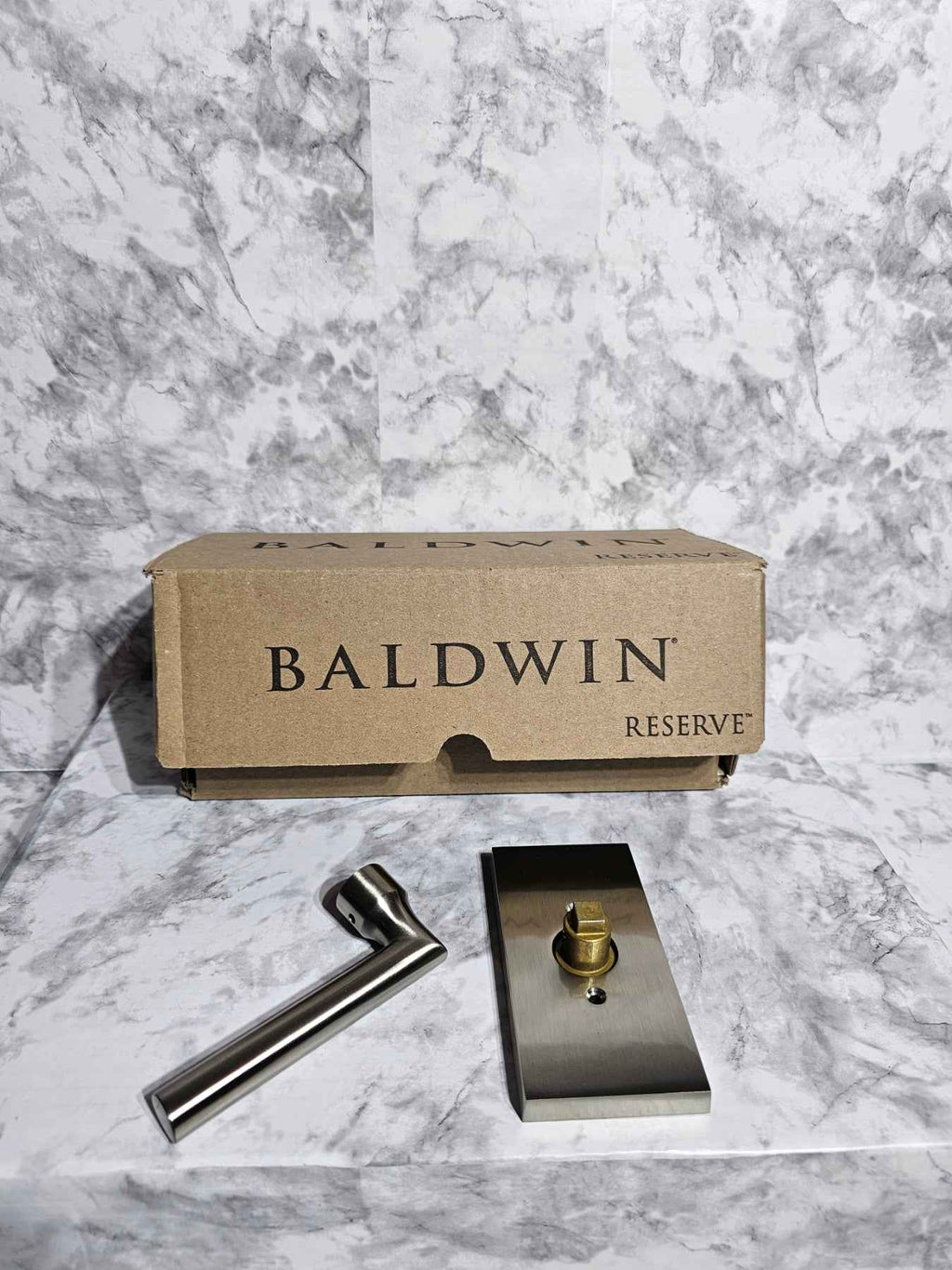 Baldwin Reserve Half-Dummy Door Lever Set - Contemporary