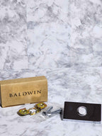 Baldwin Contemporary Doorbell Button - Chrome Finish