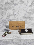 Baldwin Rectangular Doorbell Button - Polished Chrome