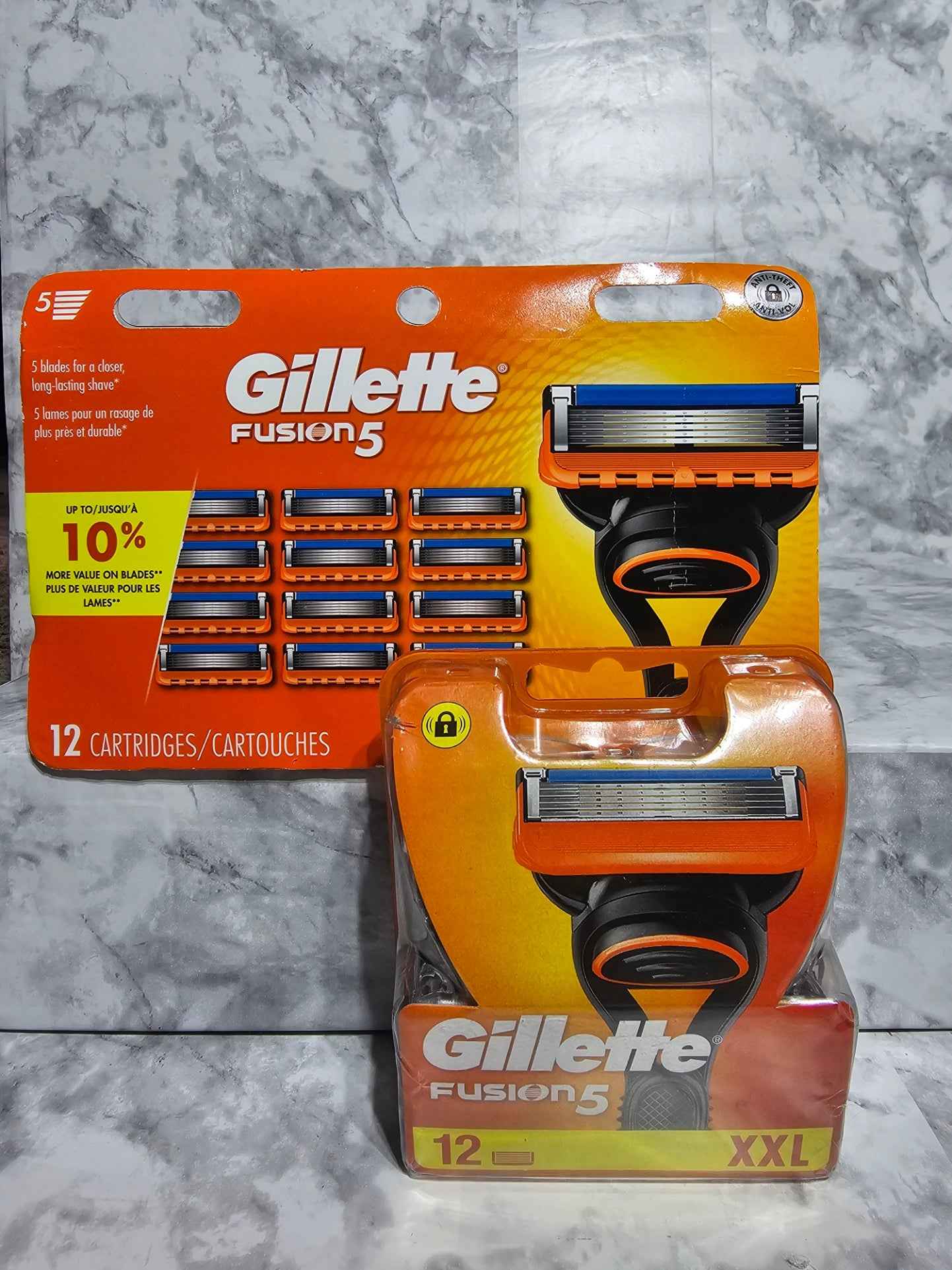 Gillette Fusion5 Men's Razor Blade Refills - 12 Count XXL Pack