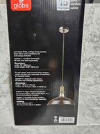 Globe Electric Robin 2-in-1 Plug-In or Hardwire Pendant Light - Satin Black