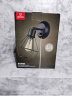 Globe Electric Evans 2-in-1 Plug-In or Hardwire Wall Sconce - Matte Black