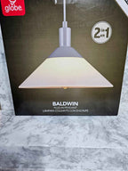 Globe Electric Baldwin 2-in-1 Plug-In or Hardwire Pendant Light - Matte Grey