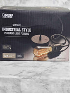Feit Electric Vintage Industrial Style Pendant Light Fixture - Black