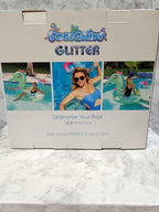 PoolCandy Glitter Seahorse Jumbo Pool Tube & Drink Float Set