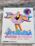 PoolCandy Glitter Butterfly Large Pool Tube - 40 Inch