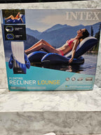 Intex Floating Recliner Lounge Inflatable Pool Float - 71 Inch