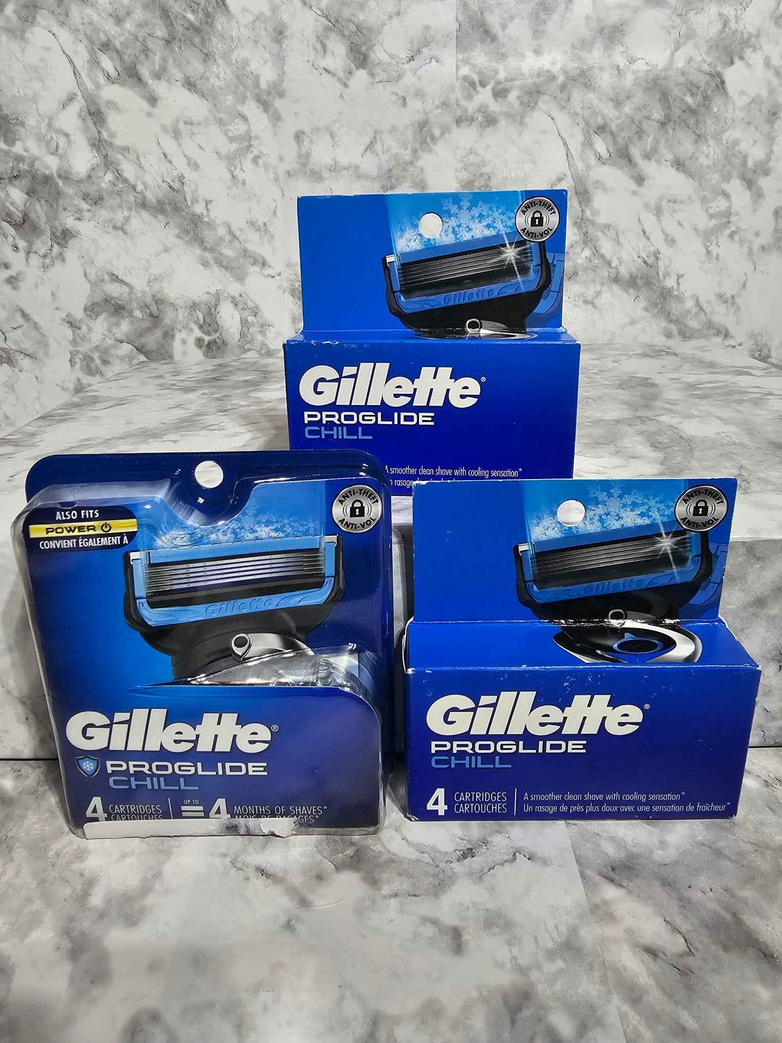 Gillette ProGlide Chill Men's Razor Blade Refills - 4 Count