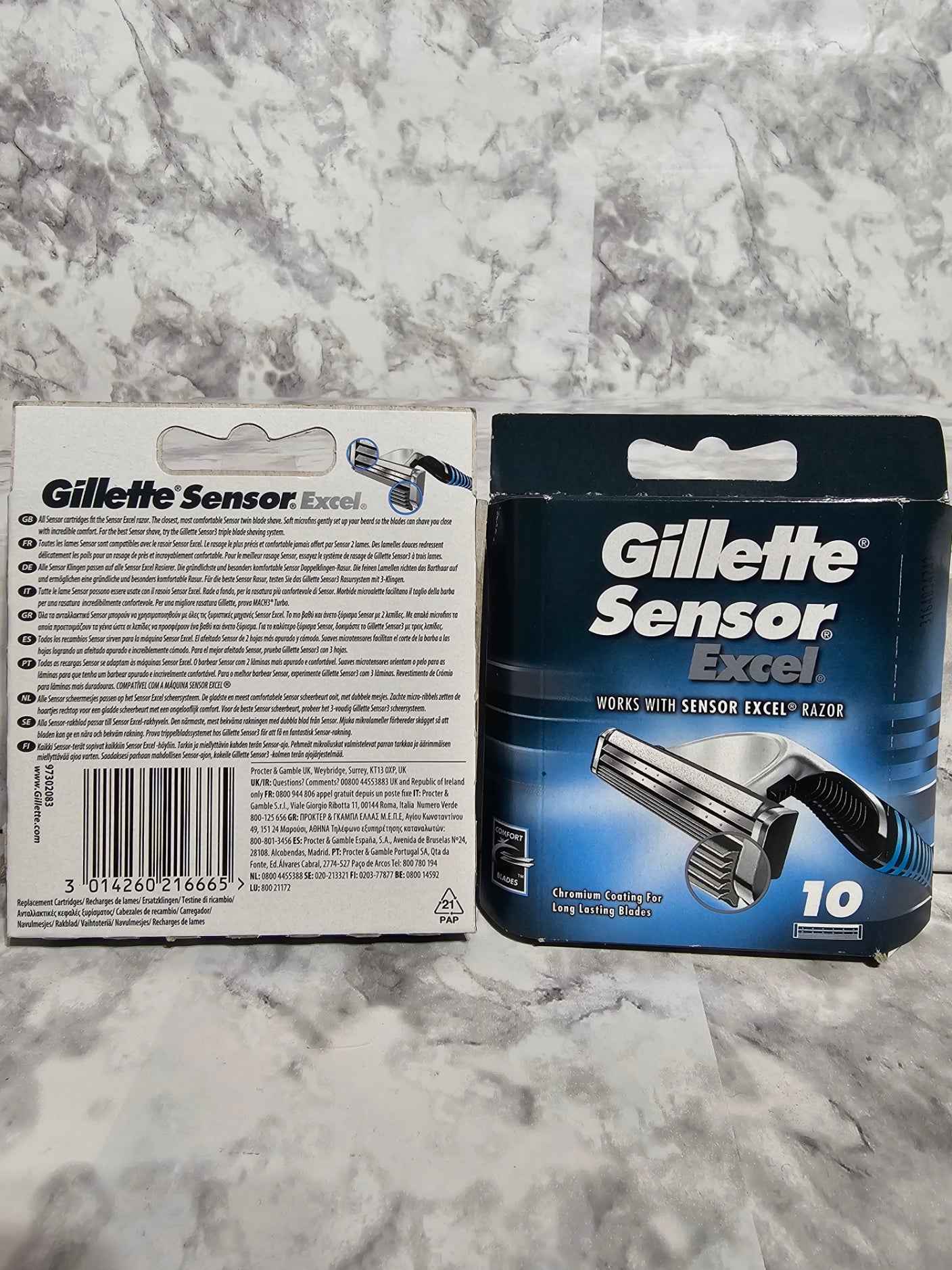 Gillette Sensor Excel Men's Razor Blade Refills - 10 Count