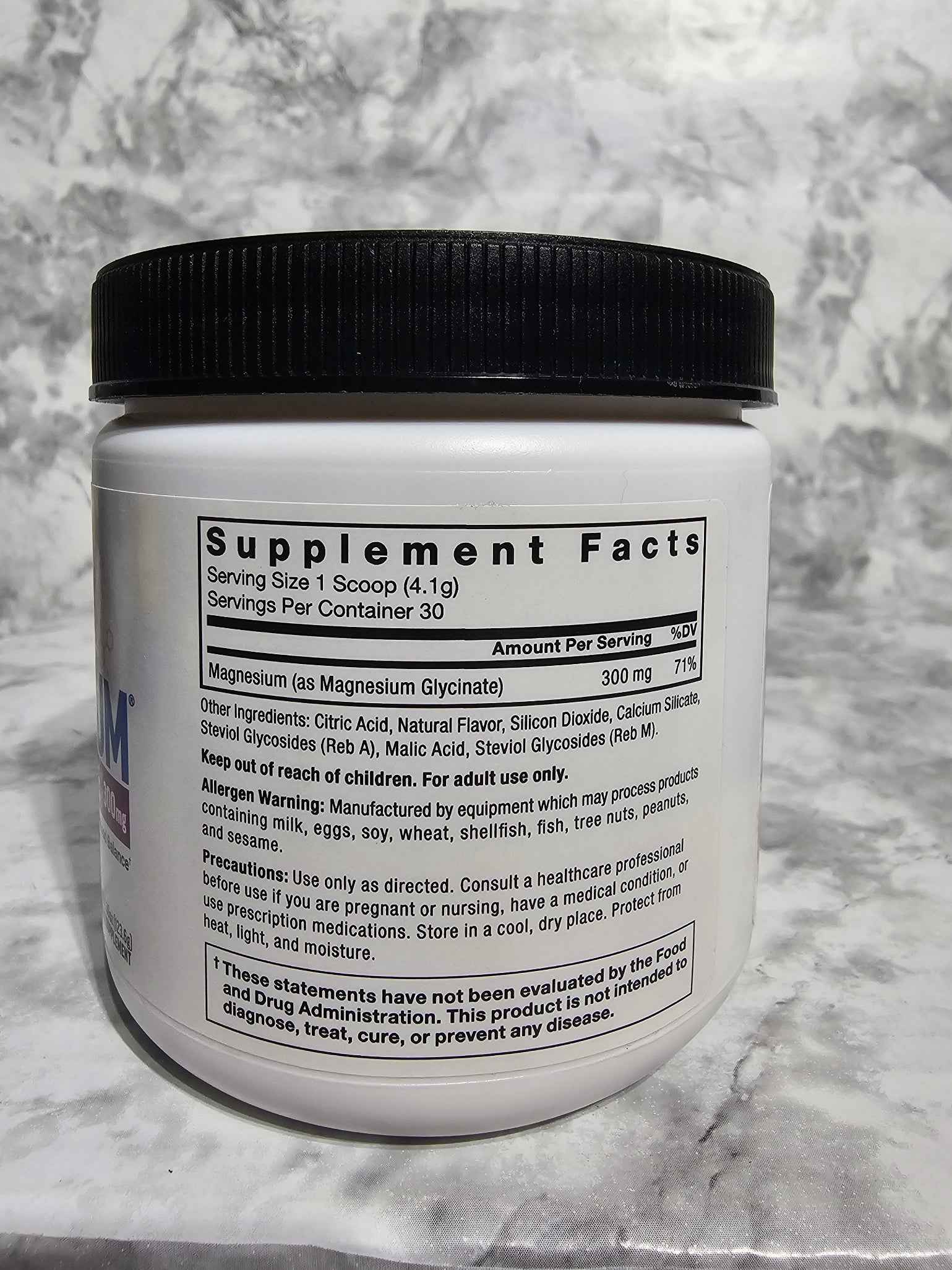 Force Factor Ultimate Magnesium Glycinate 300mg Powder - 30 Servings