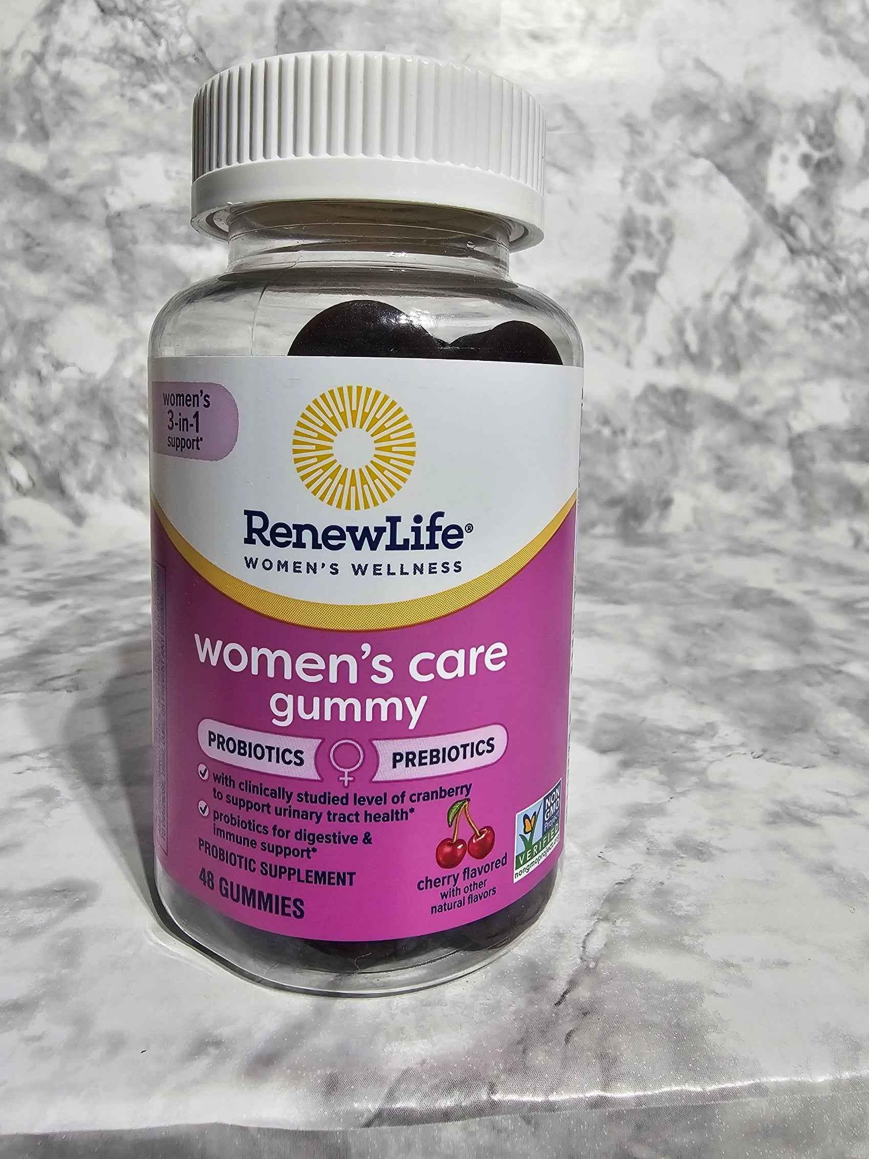 RenewLife Women's Care Probiotic + Prebiotic Gummies - 48ct
