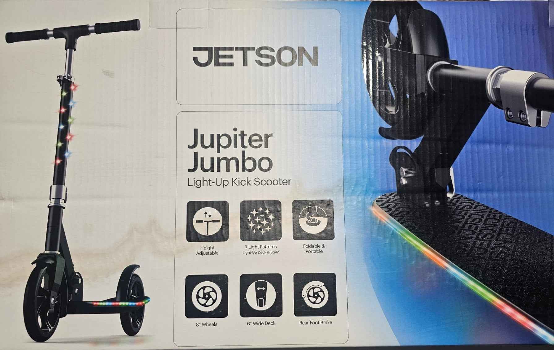 Jetson Jupiter Jumbo Big Wheel Light-Up Kick Scooter