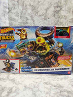 Hot Wheels Monster Trucks Arena Smashers Mega-Wrex vs. Crushzilla Takedown Playset