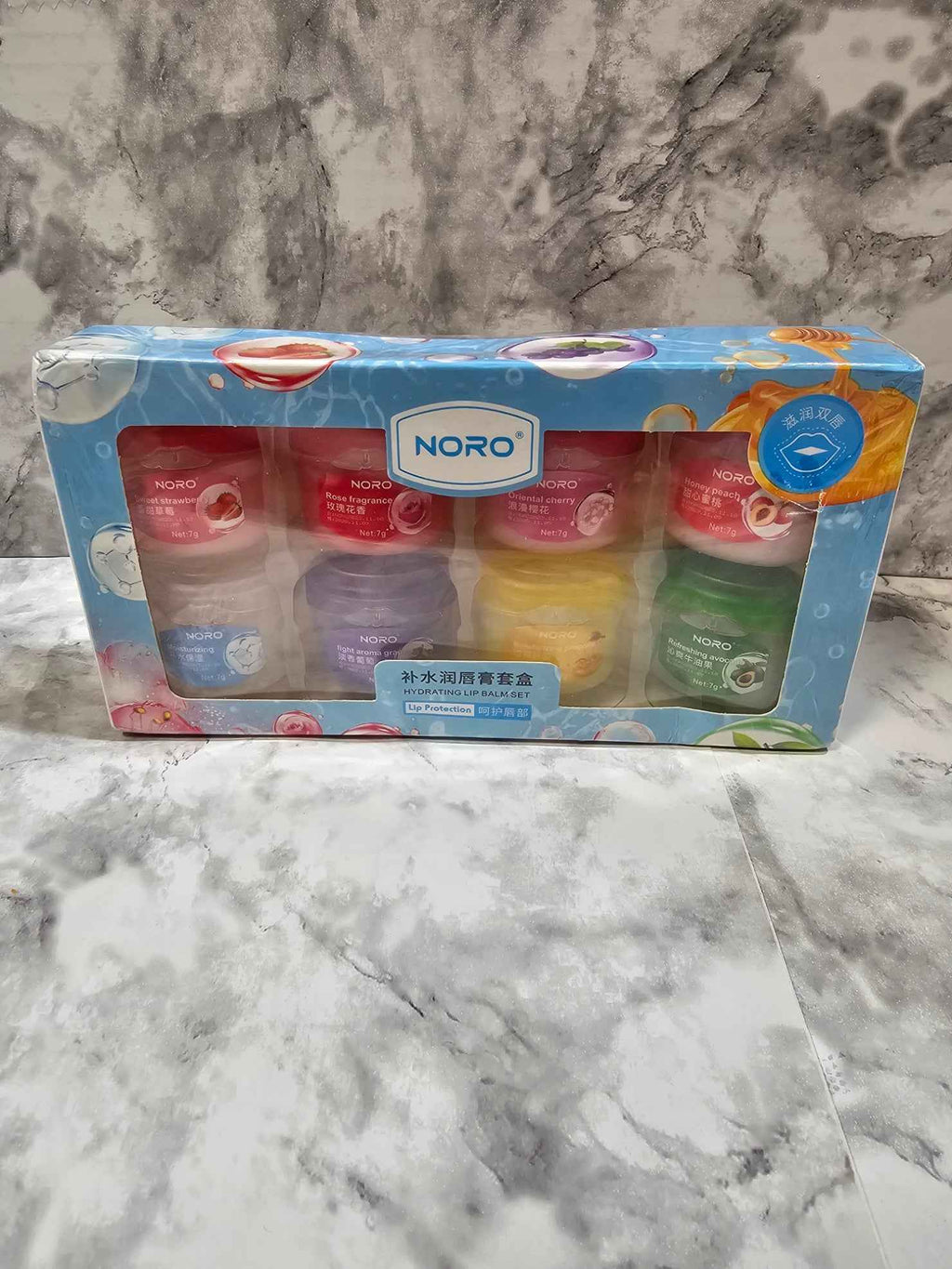 Noro Hydrating Lip Balm Set - 8 Piece Assorted Collection
