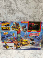 Hot Wheels Monster Trucks Arena Smashers Car Jump Challenge Playset