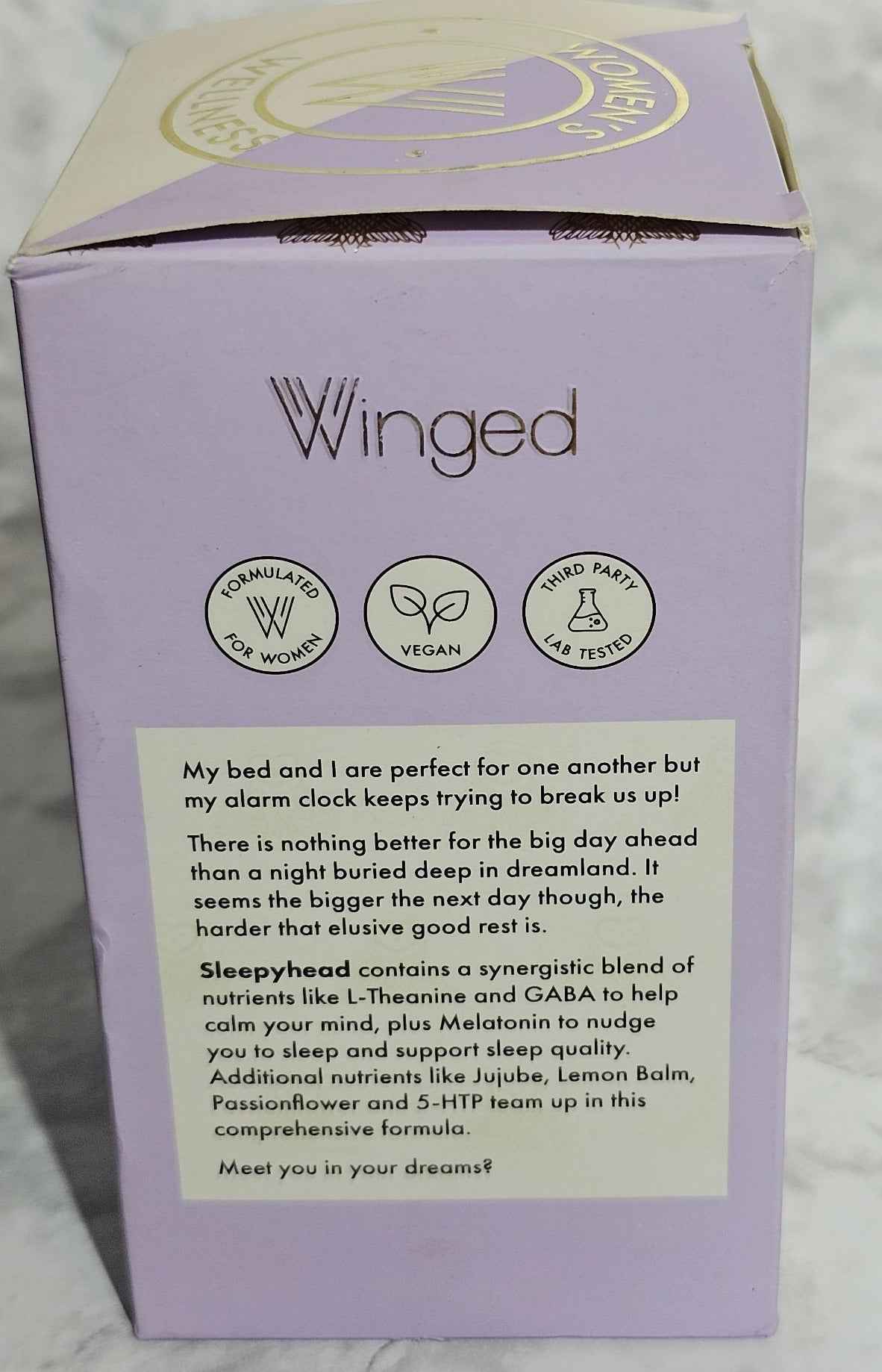 Winged Women's Wellness Sleepyhead Calming Sleep Gummies - 60 Count