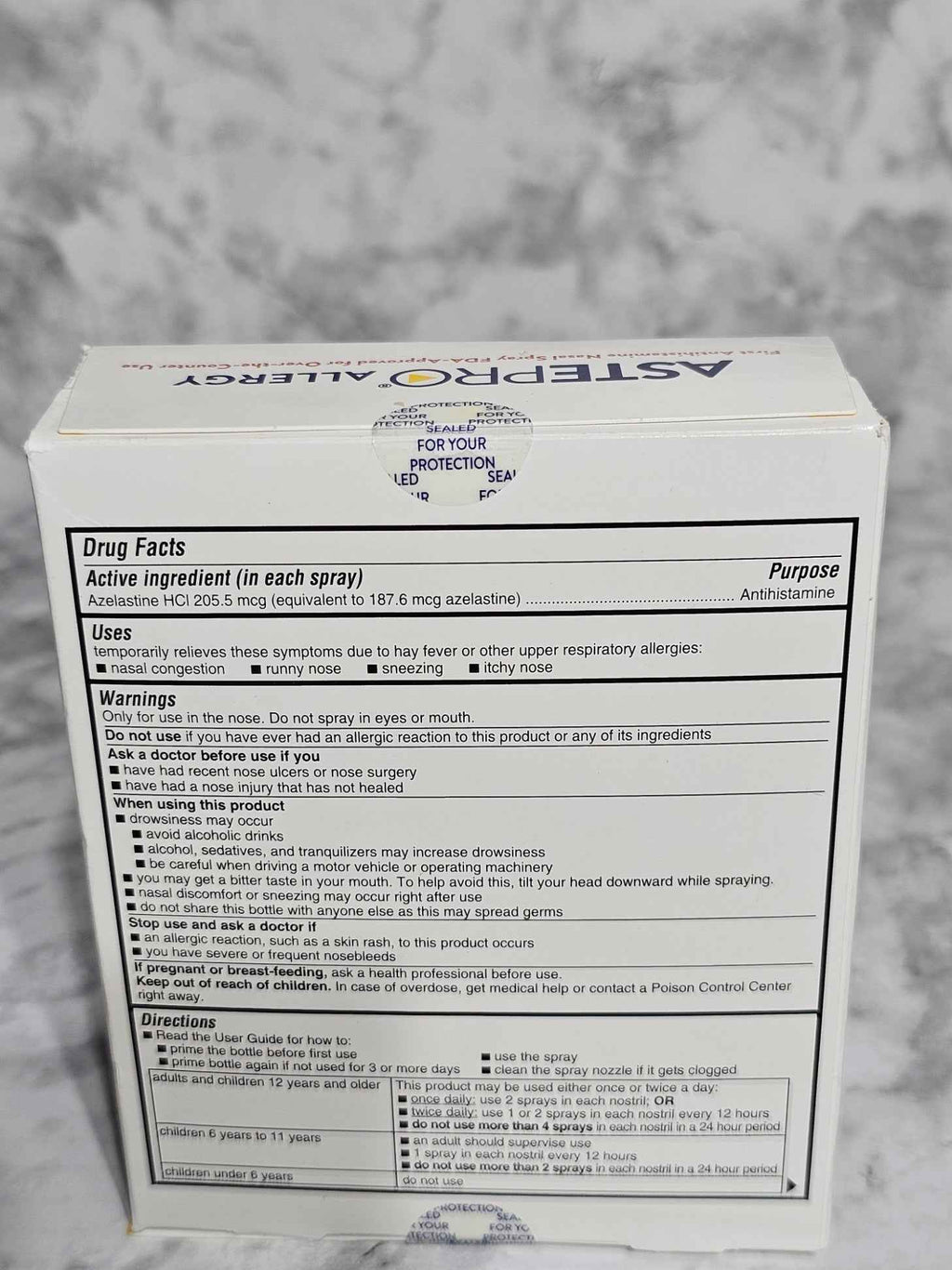 Astepro Allergy Antihistamine Nasal Spray - 200 Metered Sprays