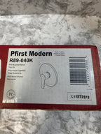 Product packaging with label on a marble surface