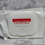 Pack of Essences Essentials Instant Makeup Remover Wipes on a marble surface