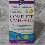 Nordic Naturals Complete Omega-D3 60 Soft Gels – actual stocked product package