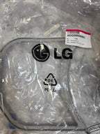 LG product in clear plastic packaging with a label on a white background
