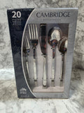 Cambridge cutlery set packaging on a marble surface