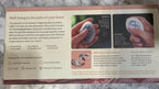 Product packaging with instructions on a marble surface