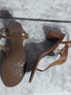 Lauren Ralph Lauren Westcott Tumbled Leather Thong Sandal – Polo Tan – Size 9.5B – New in Box product photo 1