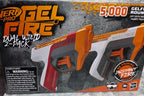 Nerf Pro Gel-Fire Blaster packaging on a gray surface