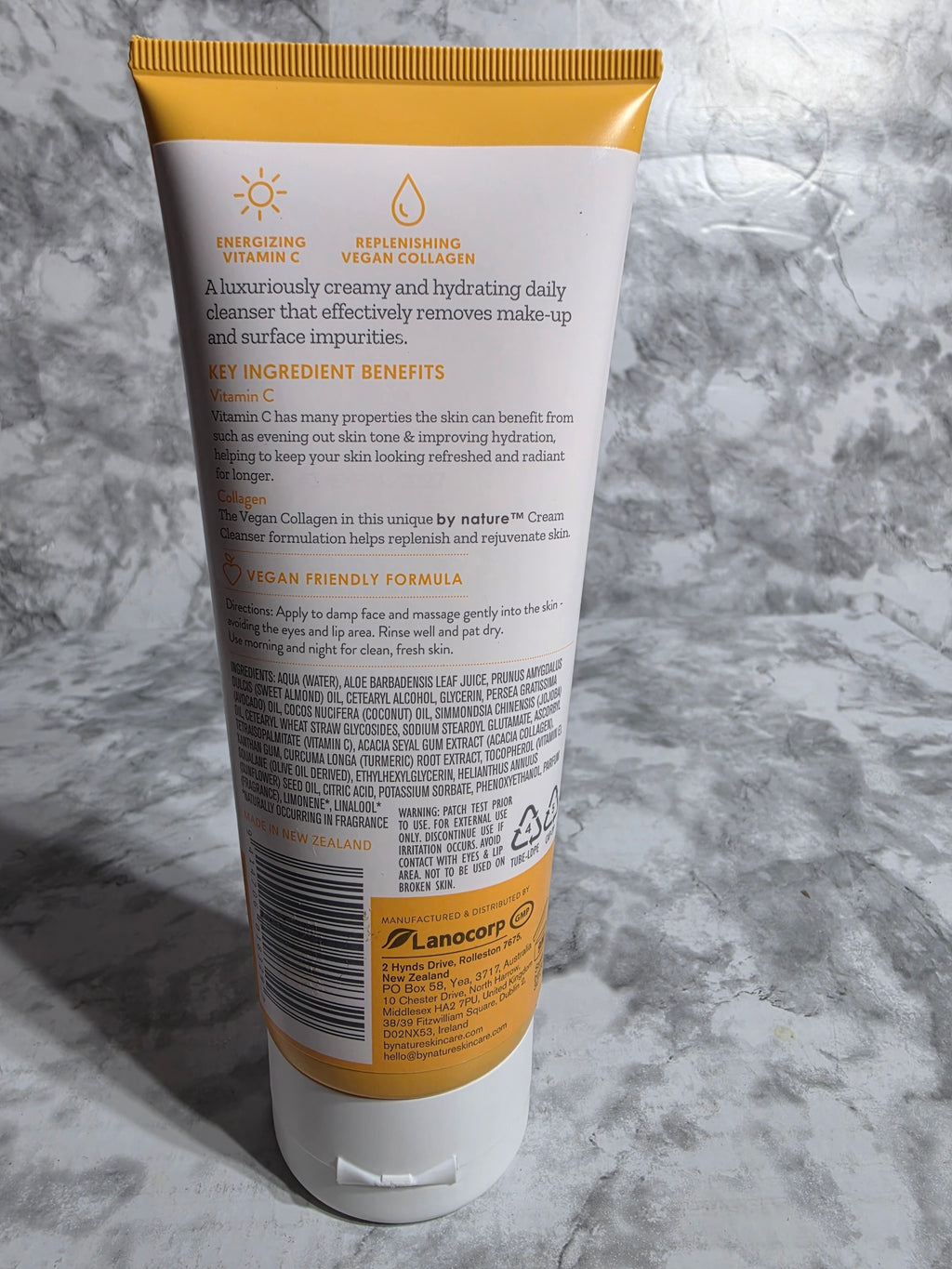 by nature Vitamin C + Collagen Brightening Cream Cleanser 200g