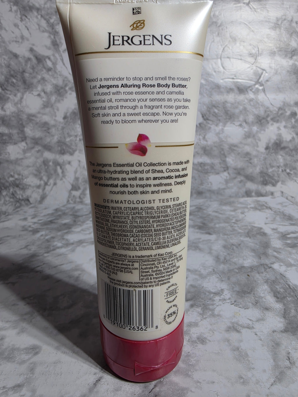 Jergens Alluring Rose Body Butter with Essential Oil 7oz