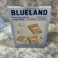 Blueland foaming hand soap refill packaging on a marble surface