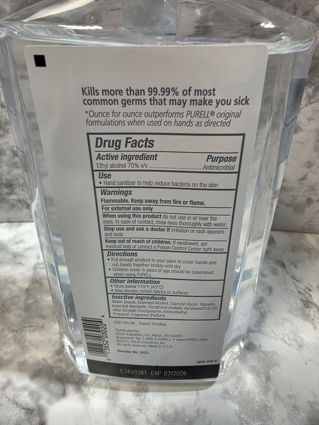 Purell Advanced Hand Sanitizer Refreshing Gel 20oz (2-Pack)
