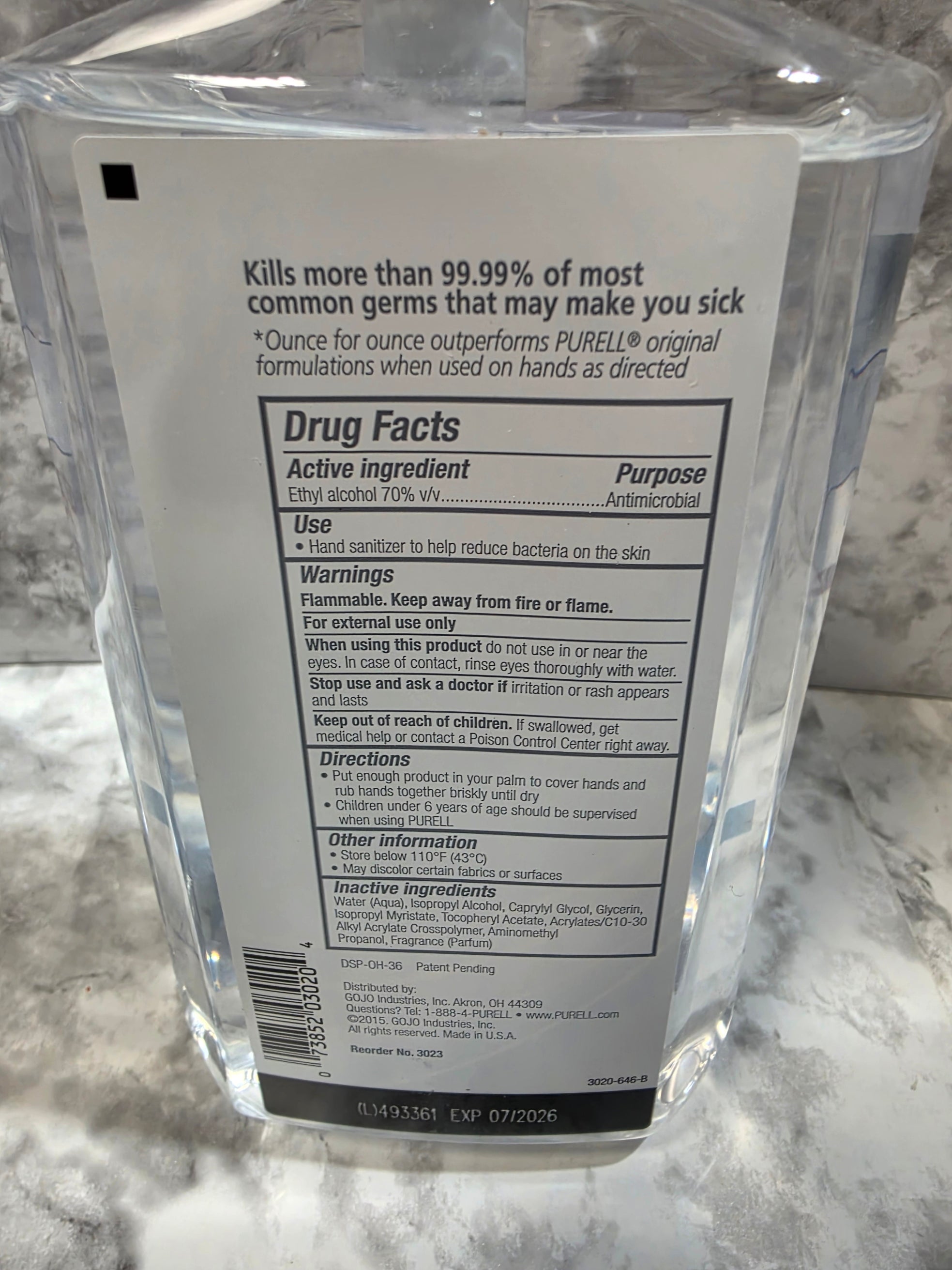 Purell Advanced Hand Sanitizer Refreshing Gel 20oz (2-Pack)