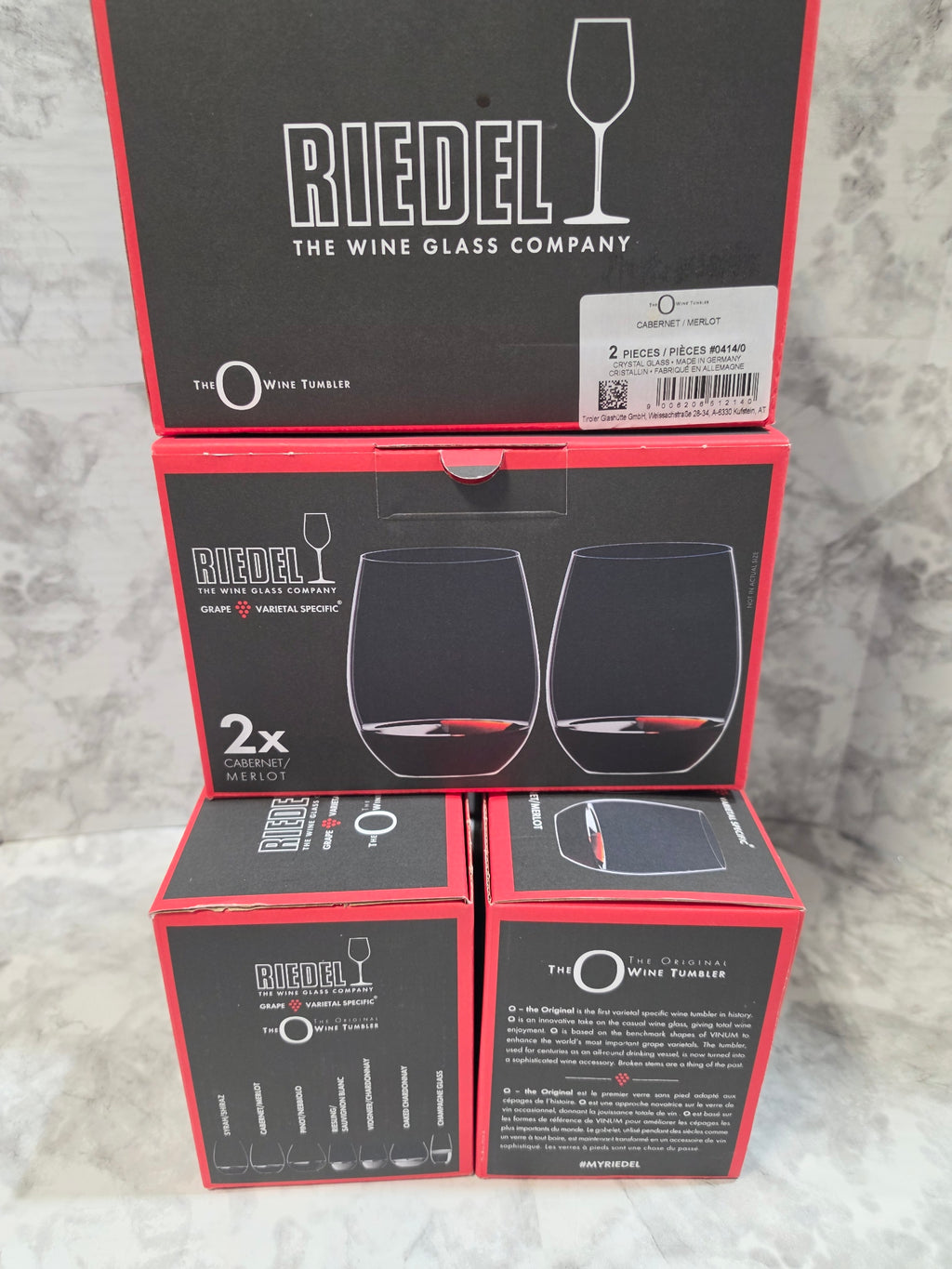 Riedel The O Cabernet & Merlot Wine Tumbler Set (2 Pack)