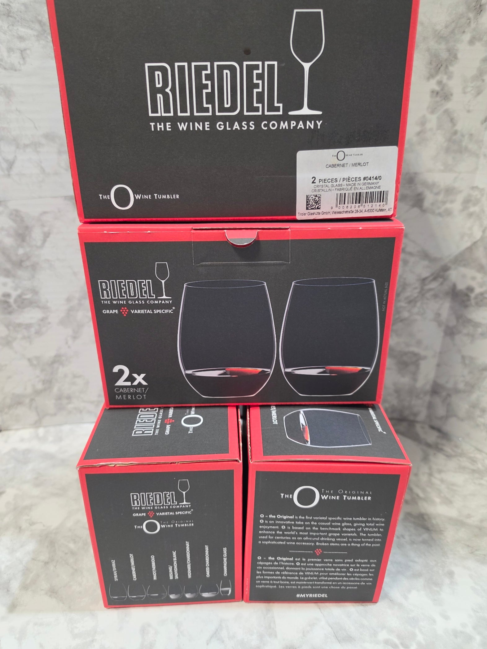 Riedel The O Cabernet & Merlot Wine Tumbler Set (2 Pack)