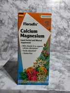 Floradix Calcium Magnesium Liquid Herbal and Mineral Supplement, 8.5 fl oz (250 ml)