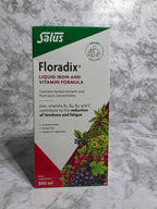 Salus Floradix Iron + Herbs Liquid Iron and Vitamin Formula, 500 ml