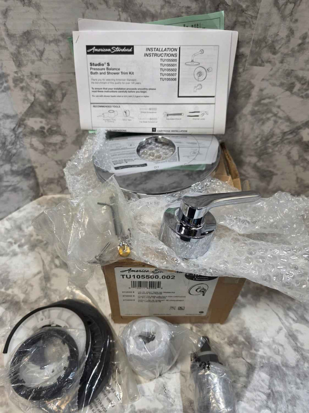 American Standard Studio S Pressure Balance Valve Trim Kit, Chrome