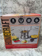Homecraft 8-Cup Stainless Steel Deluxe Electric Fondue Pot Set
