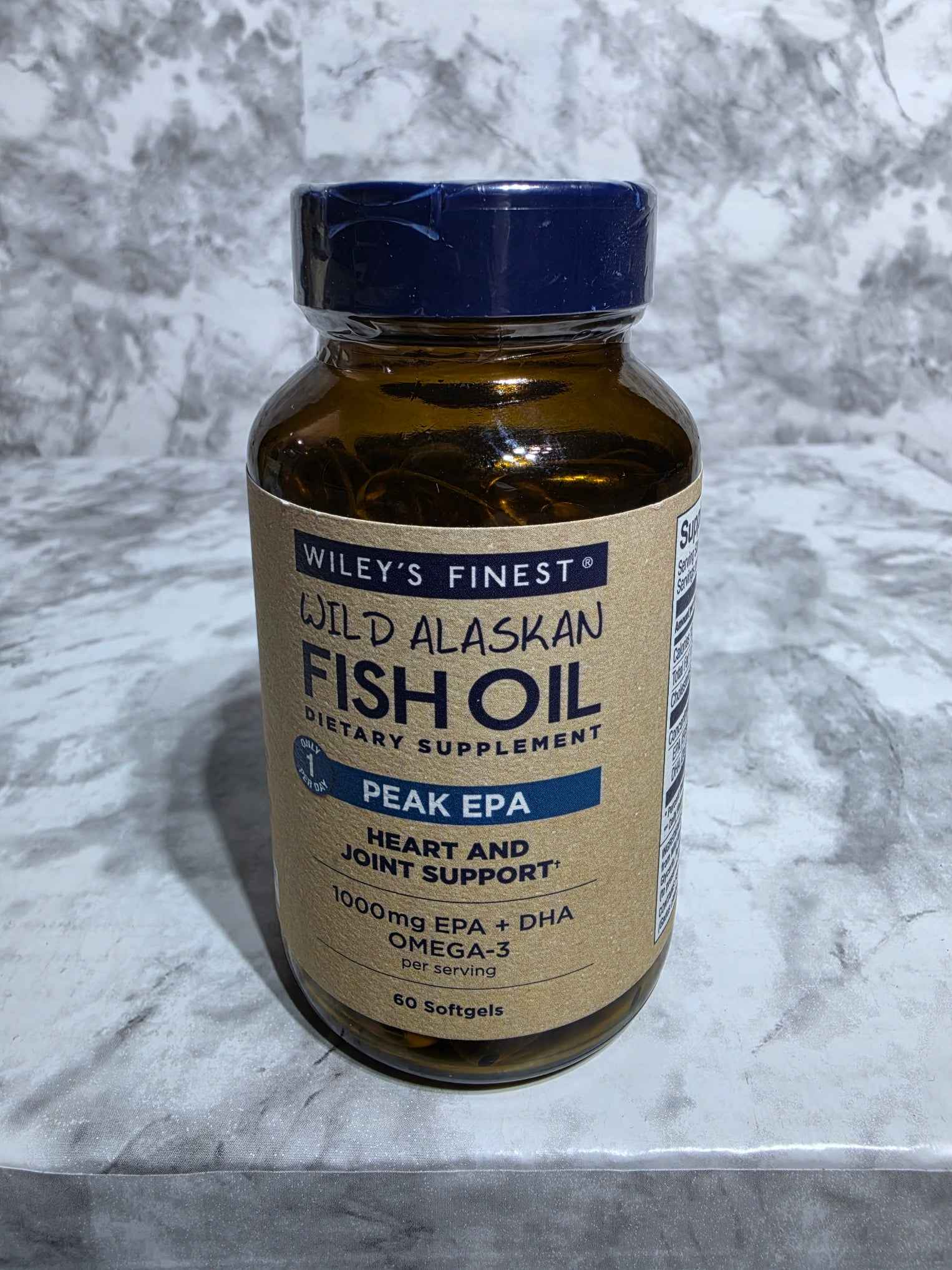 Wiley's Finest Wild Alaskan Fish Oil Peak EPA, 60 Softgels - New & Sealed