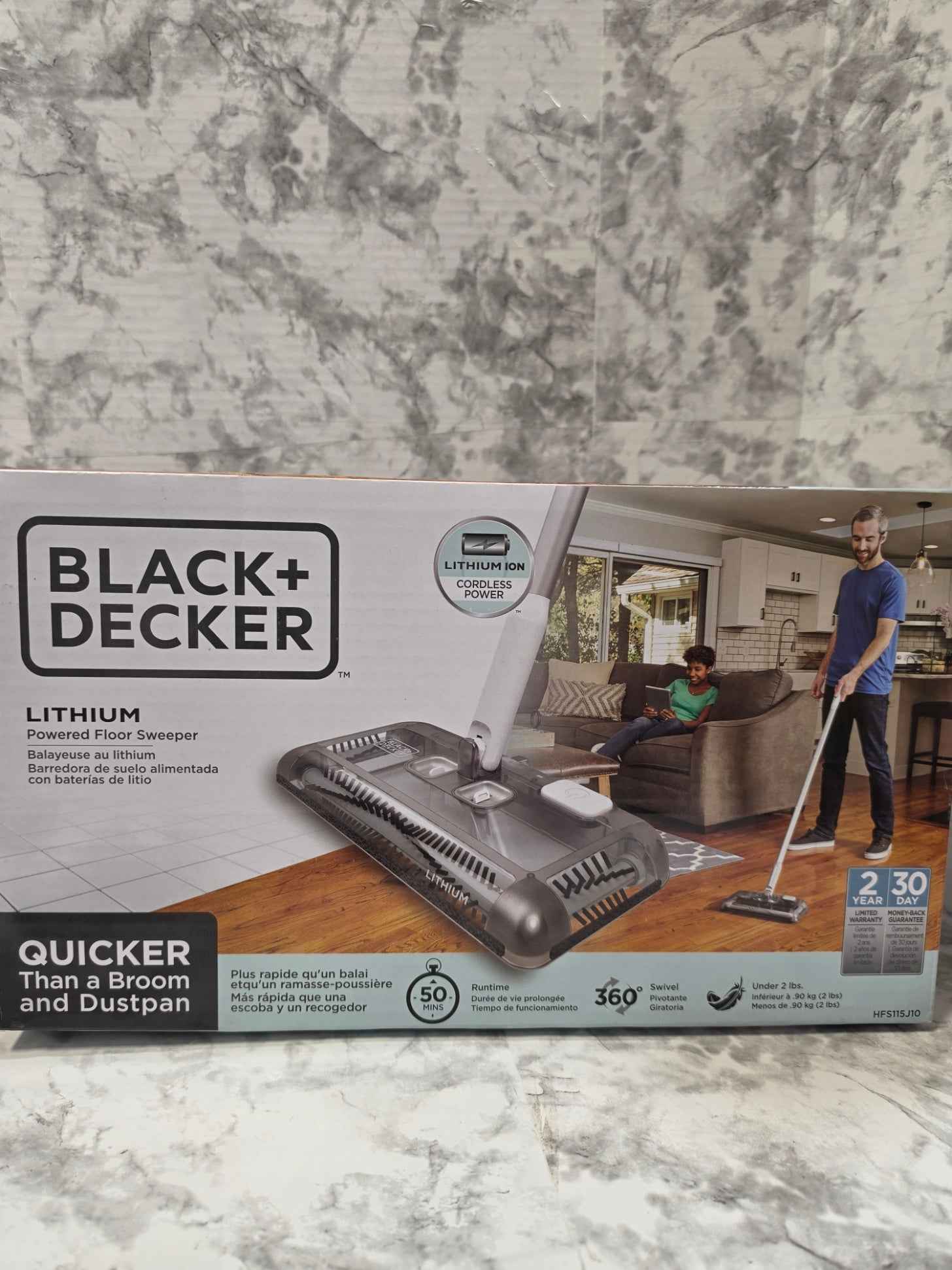 Black+Decker HFS115J10 Lithium Powered Floor Sweeper
